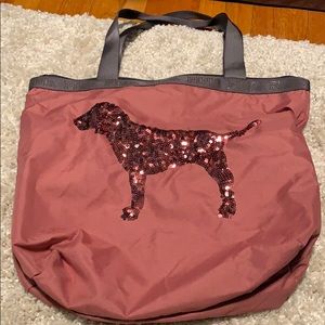 Pink Victoria’s Secret tote bag